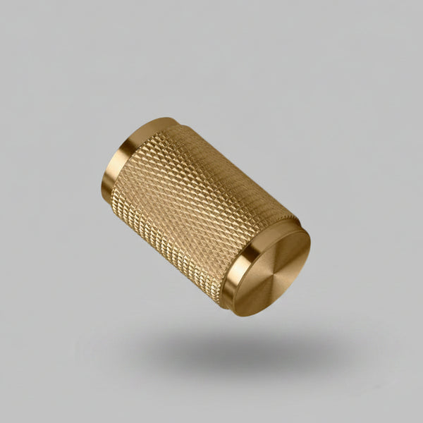 Cross Cut Knurled Dimmer Detail Kit in Brass
