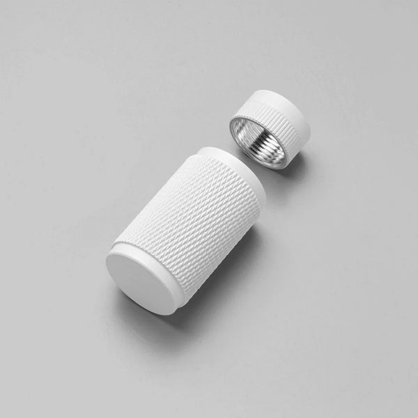 Cross Cut Knurled Dimmer Detail Kit in White