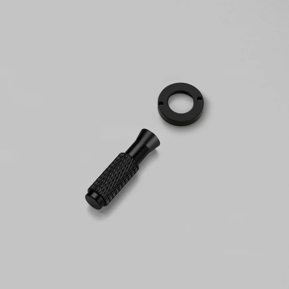 Cross Cut Knurled Toggle Detail Kit in Black