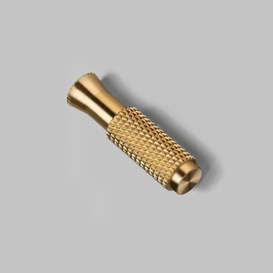 Cross Cut Knurled Toggle Detail Kit in Brass