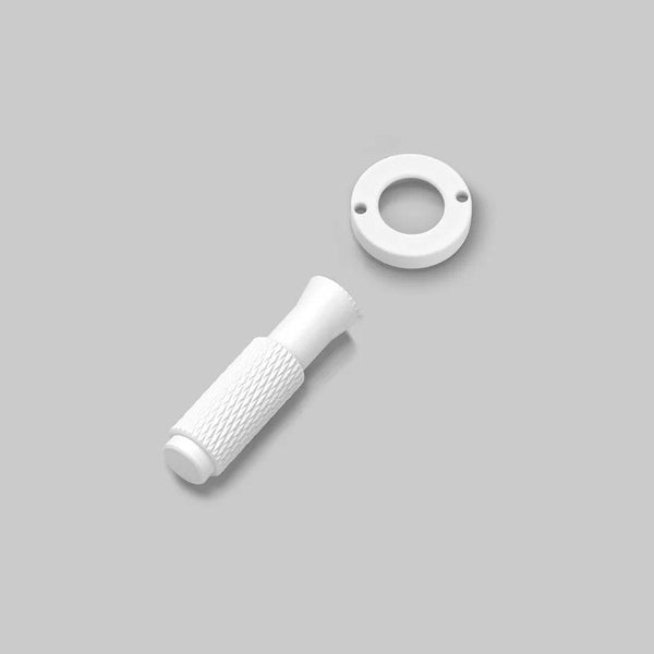Cross Cut Knurled Toggle Detail Kit in White