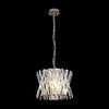 Faline 4 Light Pendant in Polished Nickel & Clear Crystal Glass
