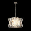 Faline 12 Light Pendant in Polished Nickel & Clear Crystal Glass