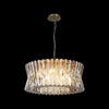 Faline 18 Light Pendant in Antique Brass & Clear Crystal Glass