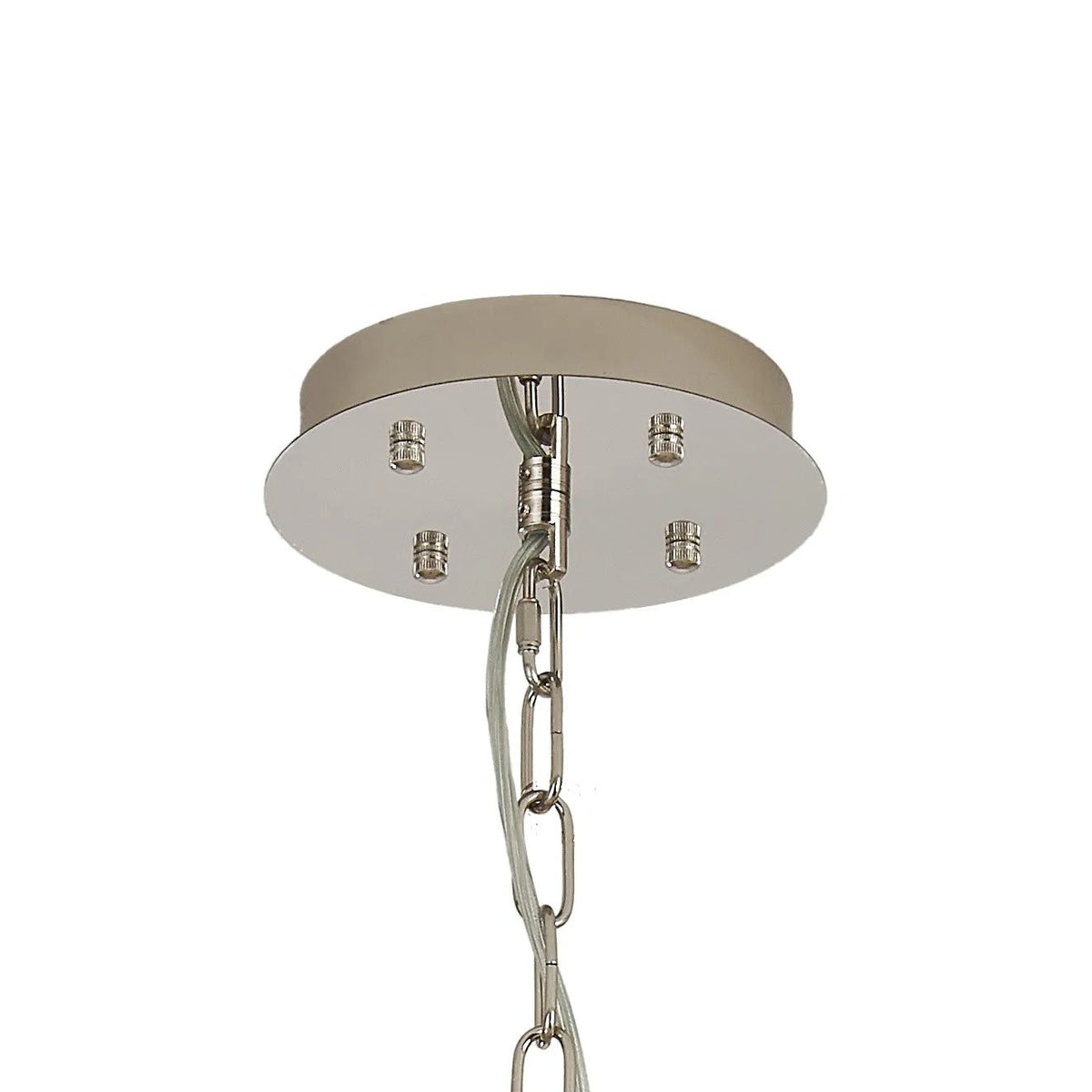 Faline 18 Light Pendant in Polished Nickel & Clear Crystal Glass