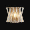 Faline Wall Light in Antique Brass & Clear Crystal Glass