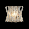 Faline Wall Light in Polished Nickel & Clear Crystal Glass