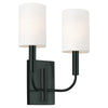 Brianna Twin Arm Wall Light in Black