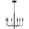Brianna 6 Light Chandelier in Black