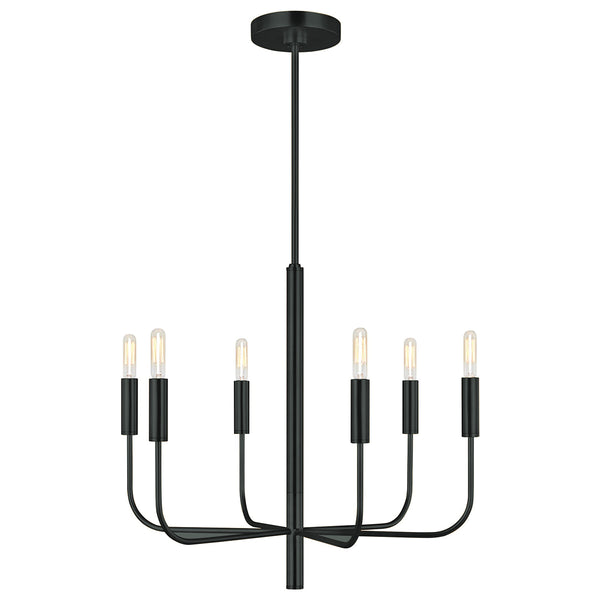 Brianna 6 Light Chandelier in Black