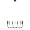 Brianna 9 Light Chandelier in Black