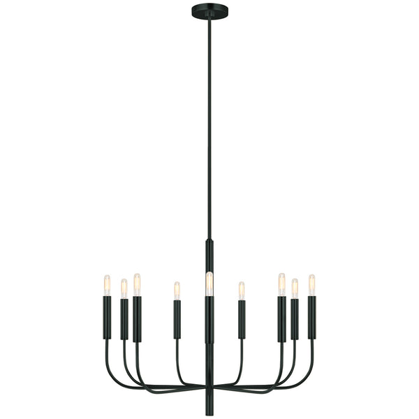 Brianna 9 Light Chandelier in Black