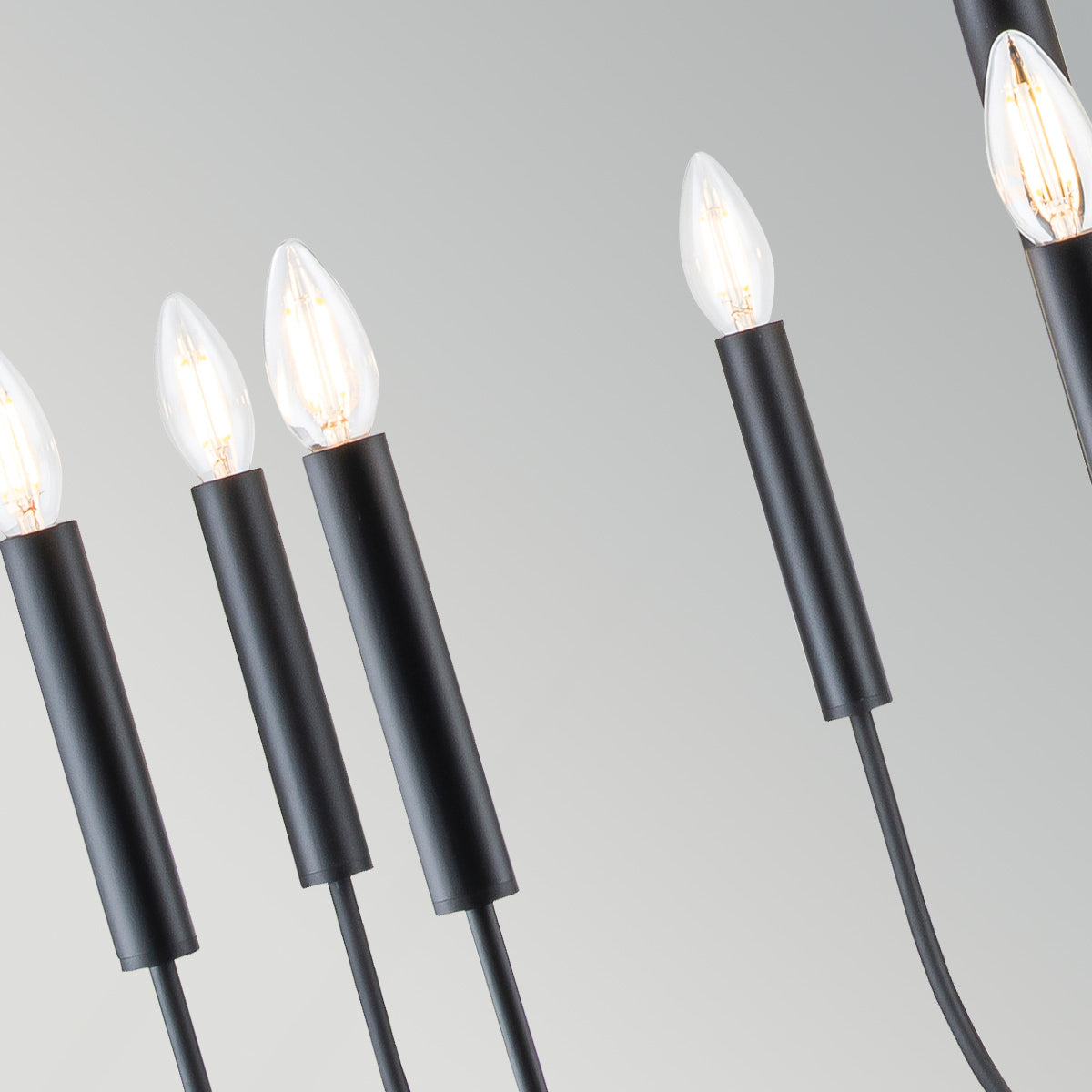 Brianna 9 Light Chandelier in Black