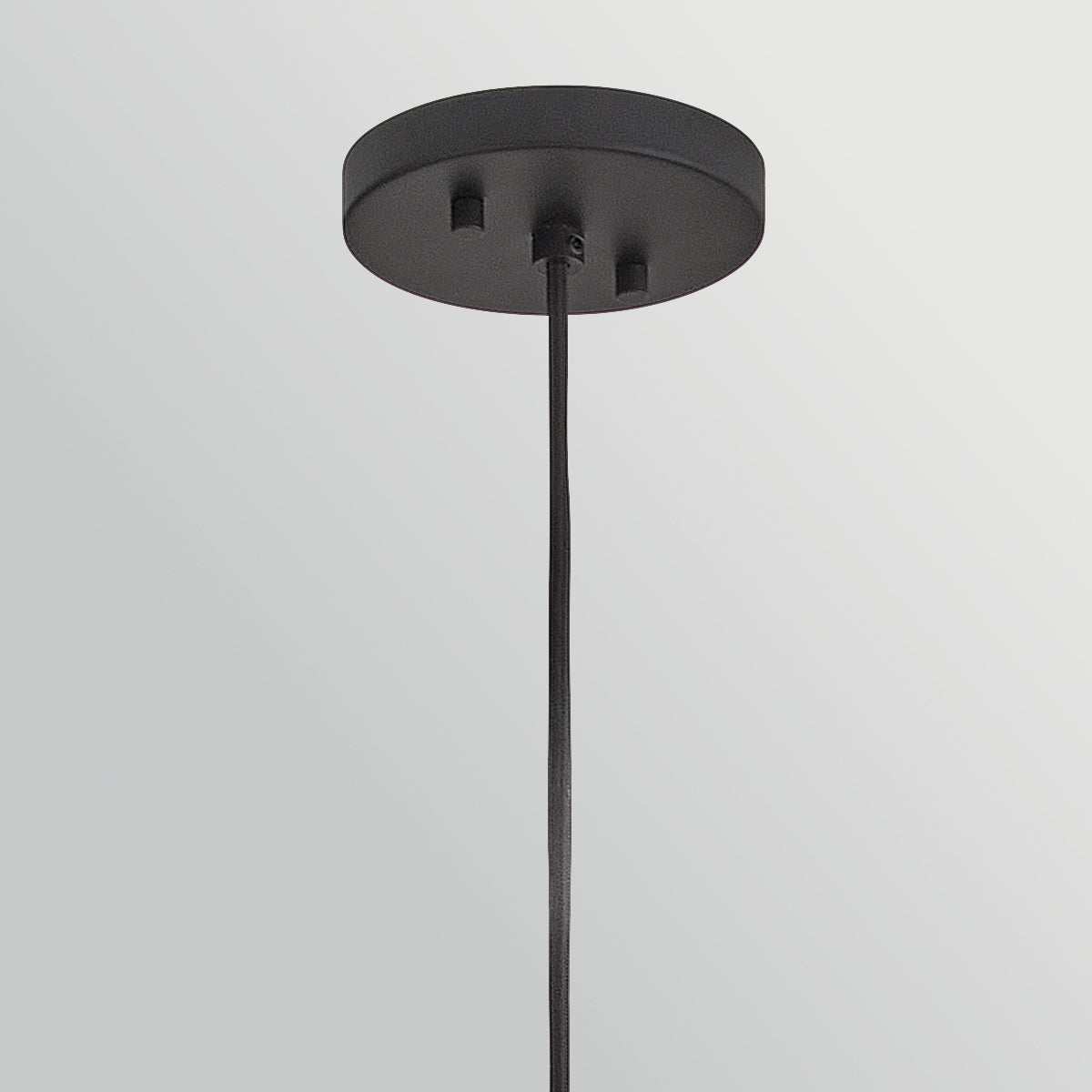 Arlen IP44 X-Large Pendant in Black and All Weather Rattan