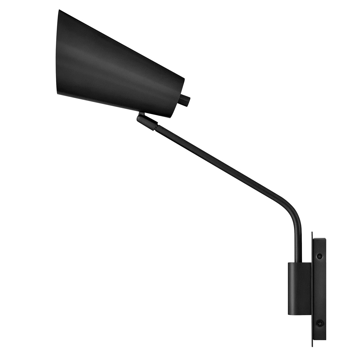 Bray Switched and Fully Adjustable Wall Light in Black