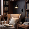 Bray Switched and Fully Adjustable Wall Light in Black