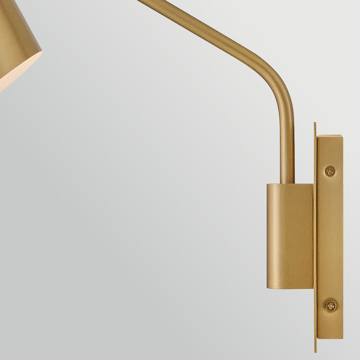 Bray Switched and Fully Adjustable Wall Light in Lacquered Brass