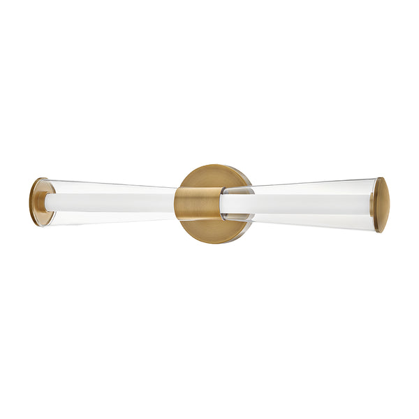 Elin IP44 Dimmable LED Bathroom Wall Light in Lacquered Brass
