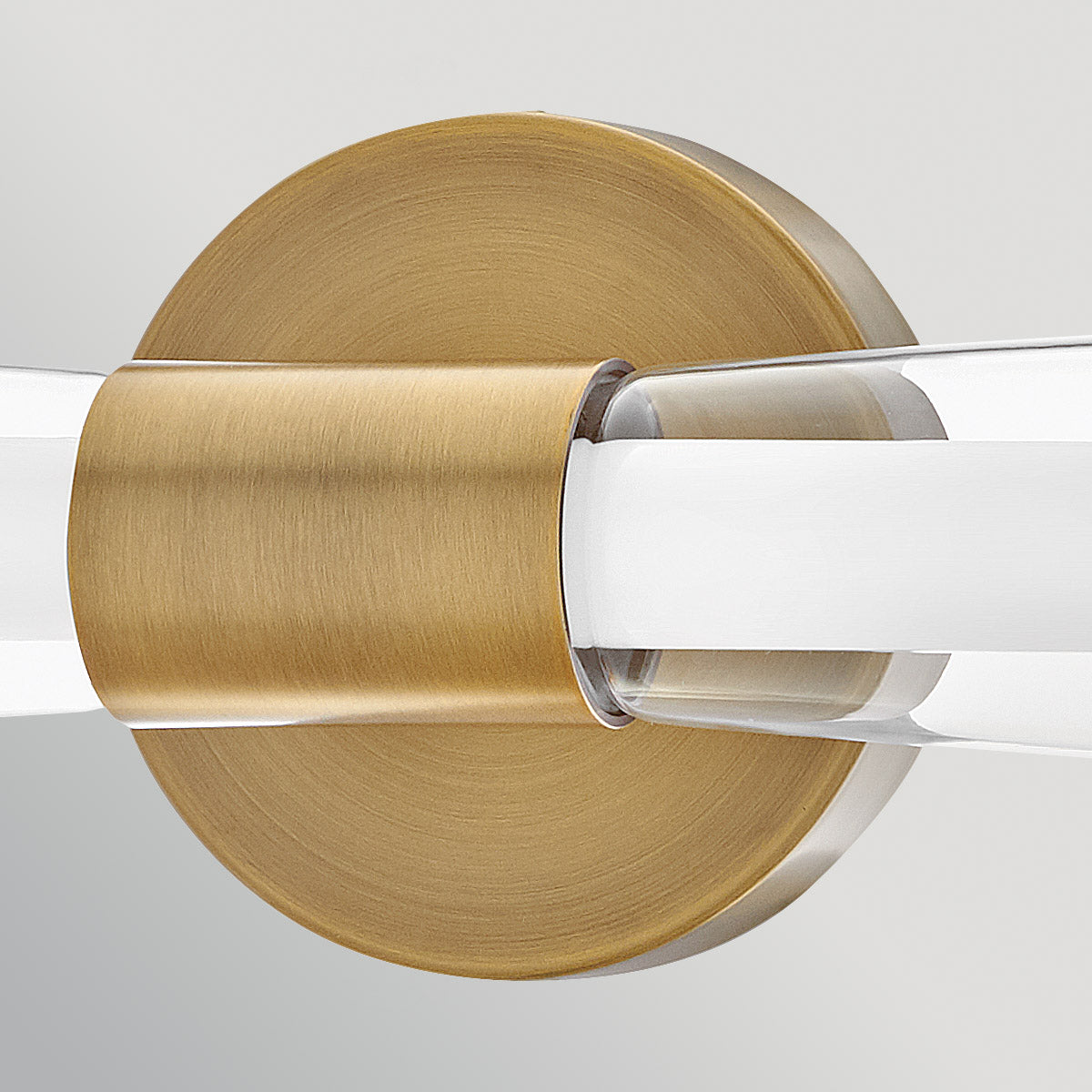Elin IP44 Dimmable LED Bathroom Wall Light in Lacquered Brass