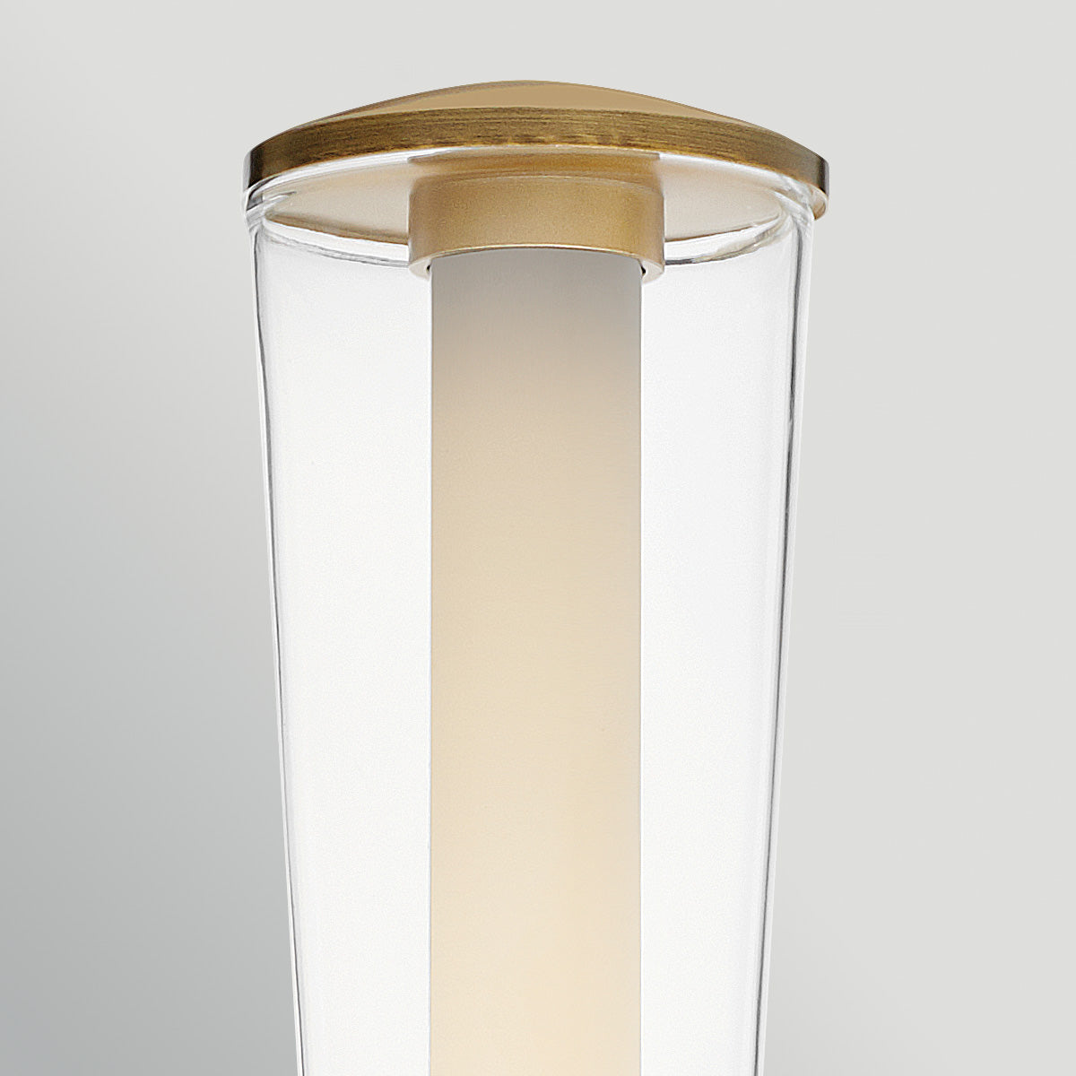 Elin IP44 Dimmable LED Bathroom Wall Light in Lacquered Brass
