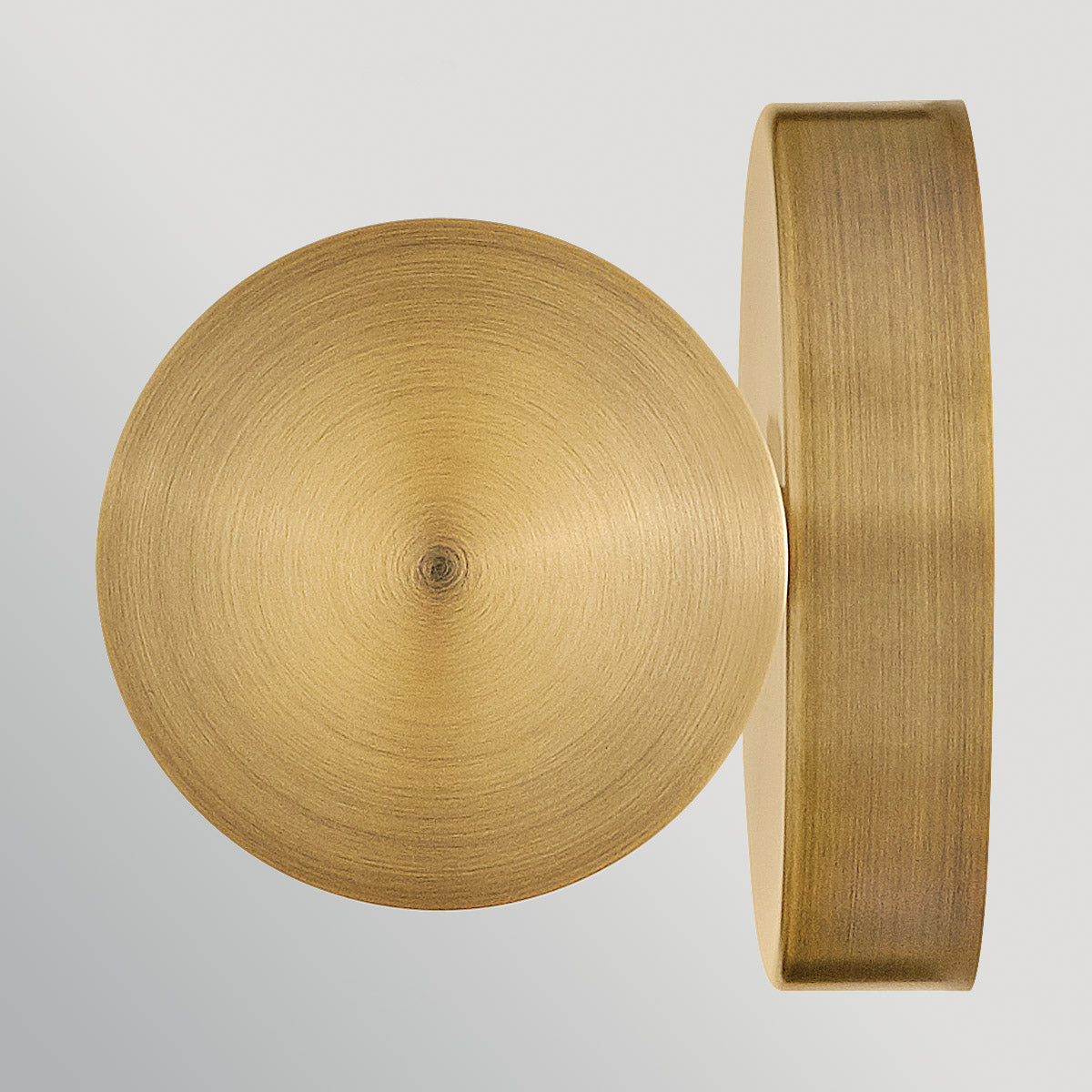 Elin IP44 Dimmable LED Bathroom Wall Light in Lacquered Brass