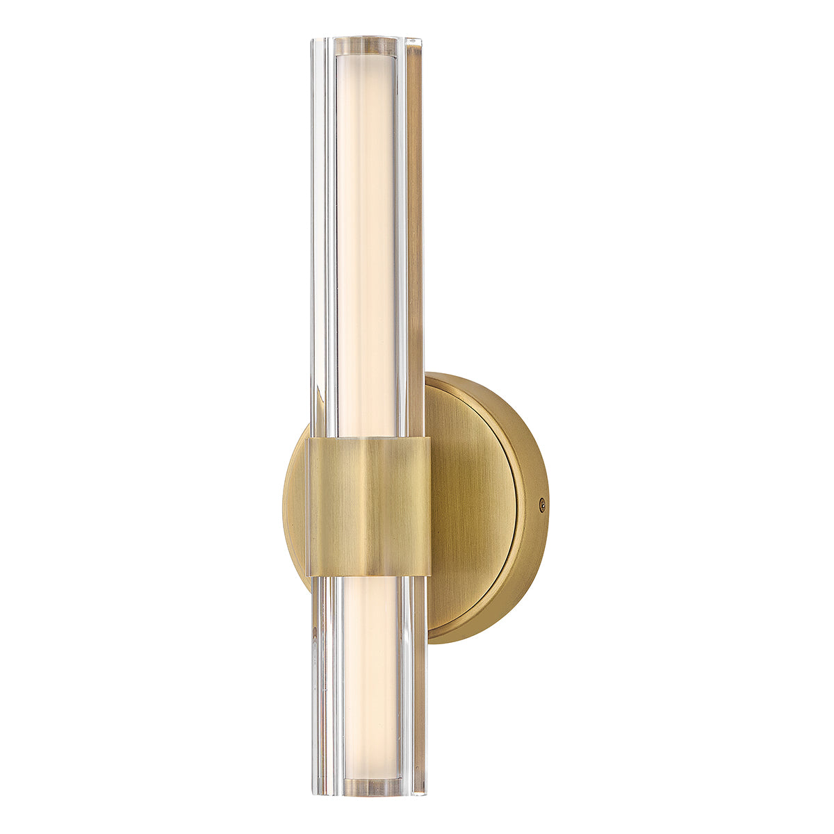 Georgette IP44 Dimmable LED Small Bathroom Wall Light in Lacquered Brass