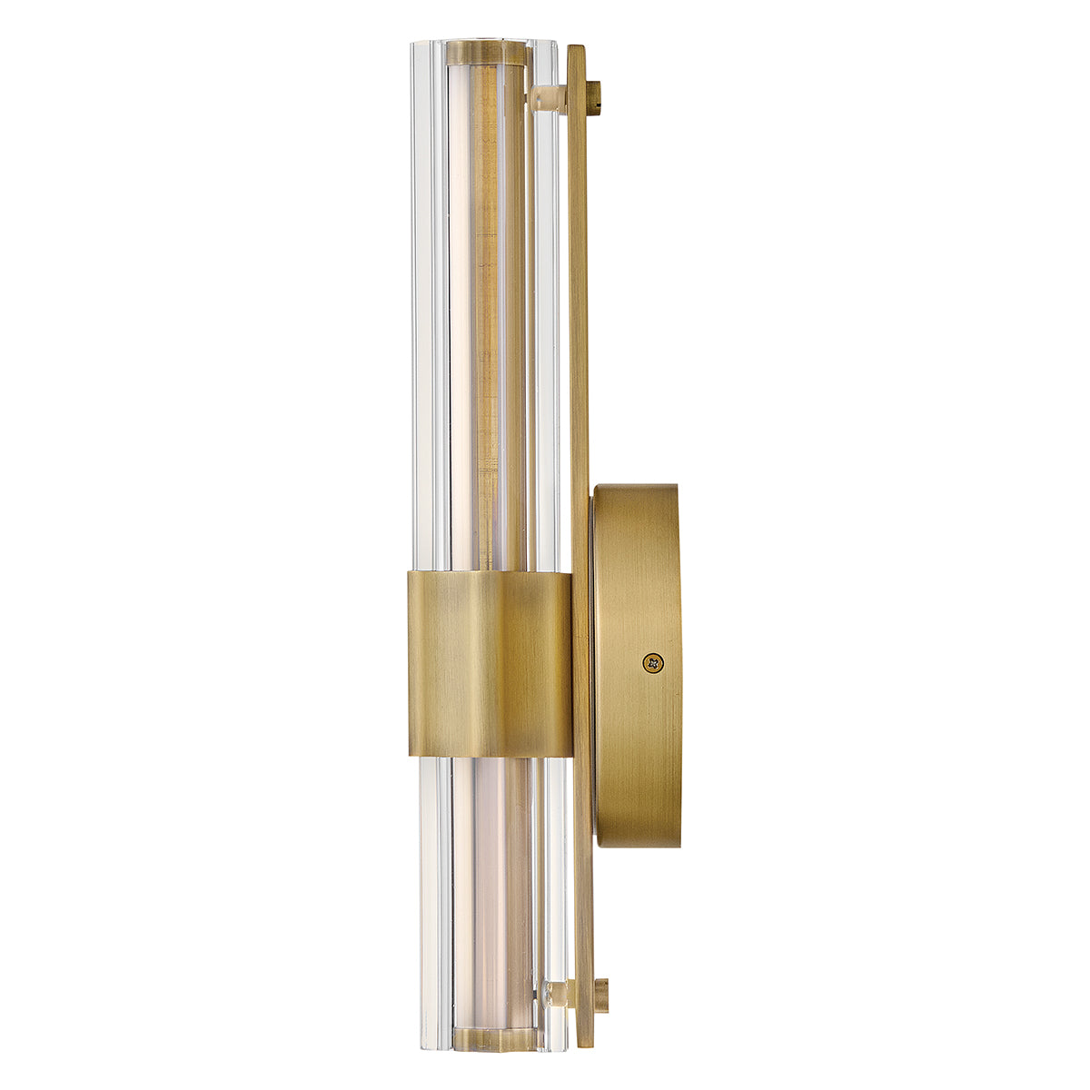 Georgette IP44 Dimmable LED Small Bathroom Wall Light in Lacquered Brass