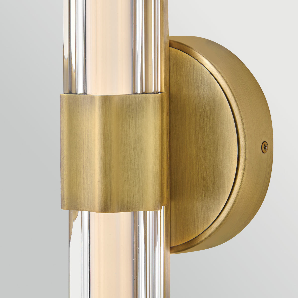 Georgette IP44 Dimmable LED Small Bathroom Wall Light in Lacquered Brass