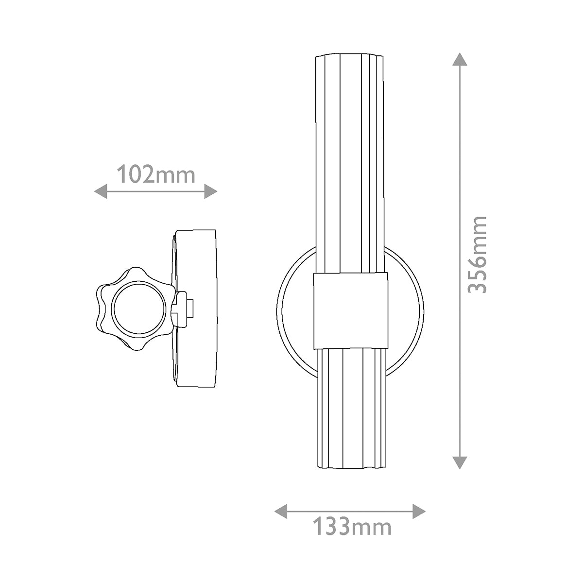Georgette IP44 Dimmable LED Small Bathroom Wall Light in Lacquered Brass