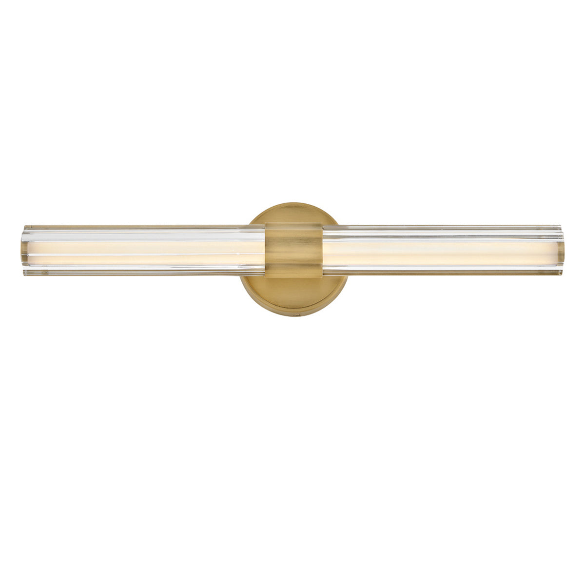 Georgette IP44 Dimmable LED Bathroom Wall Light in Lacquered Brass