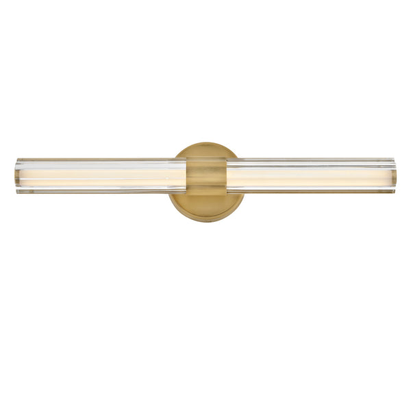 Georgette IP44 Dimmable LED Bathroom Wall Light in Lacquered Brass