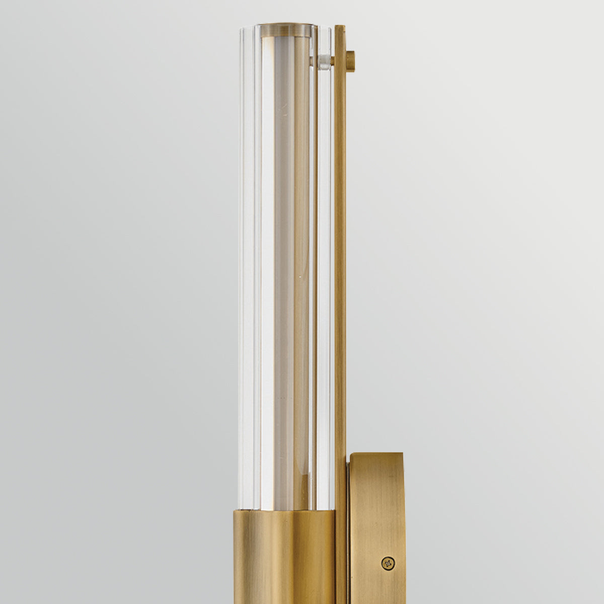 Georgette IP44 Dimmable LED Bathroom Wall Light in Lacquered Brass