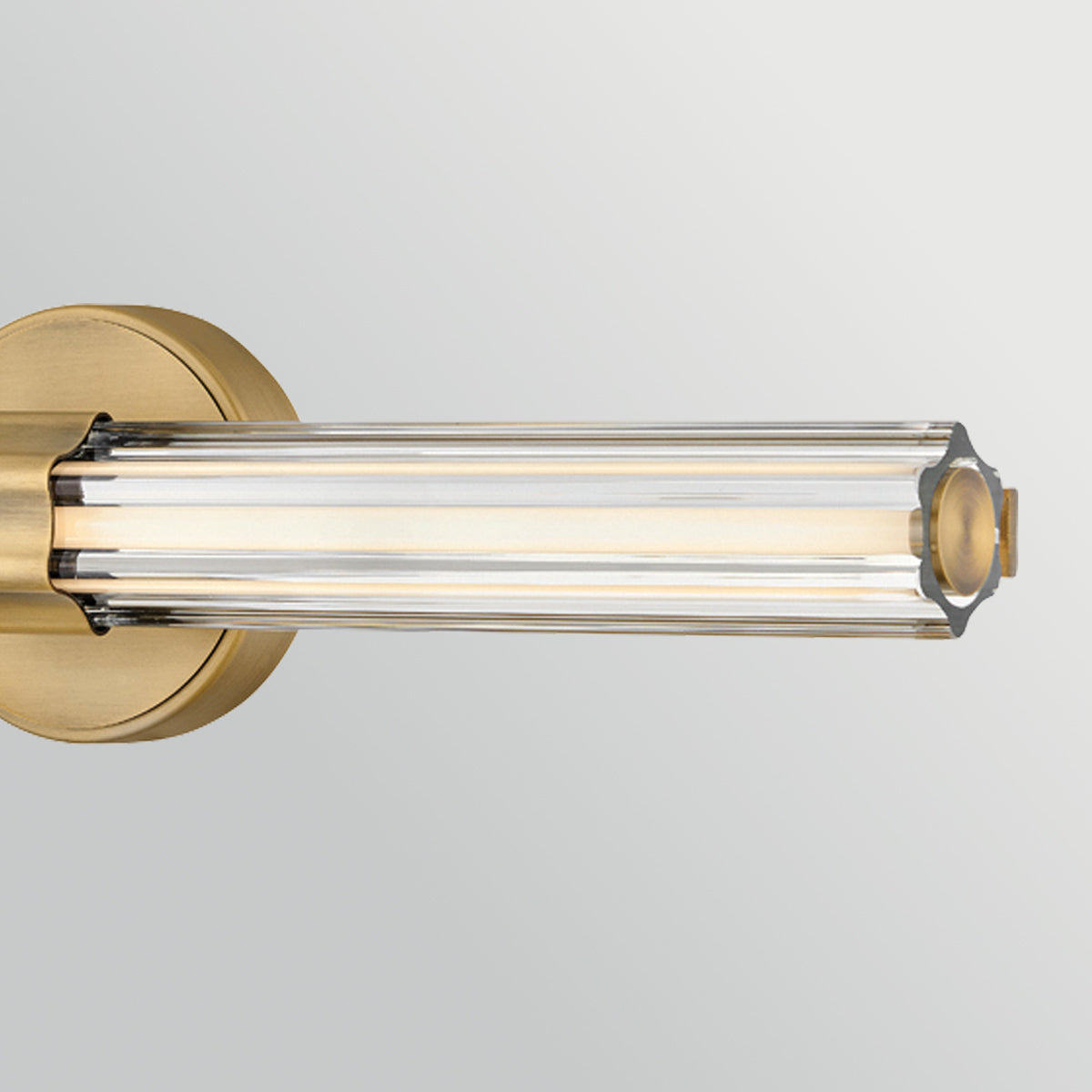 Georgette IP44 Dimmable LED Bathroom Wall Light in Lacquered Brass