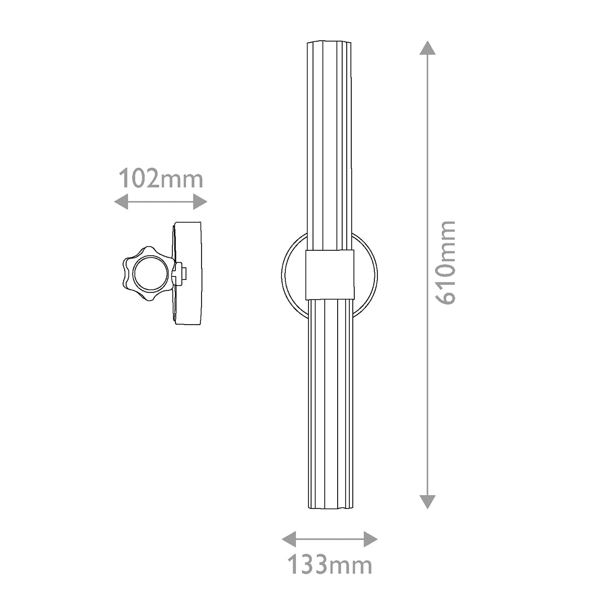 Georgette IP44 Dimmable LED Bathroom Wall Light in Lacquered Brass