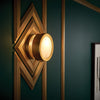 Mercer Small Wall or Ceiling Light in Heritage Brass