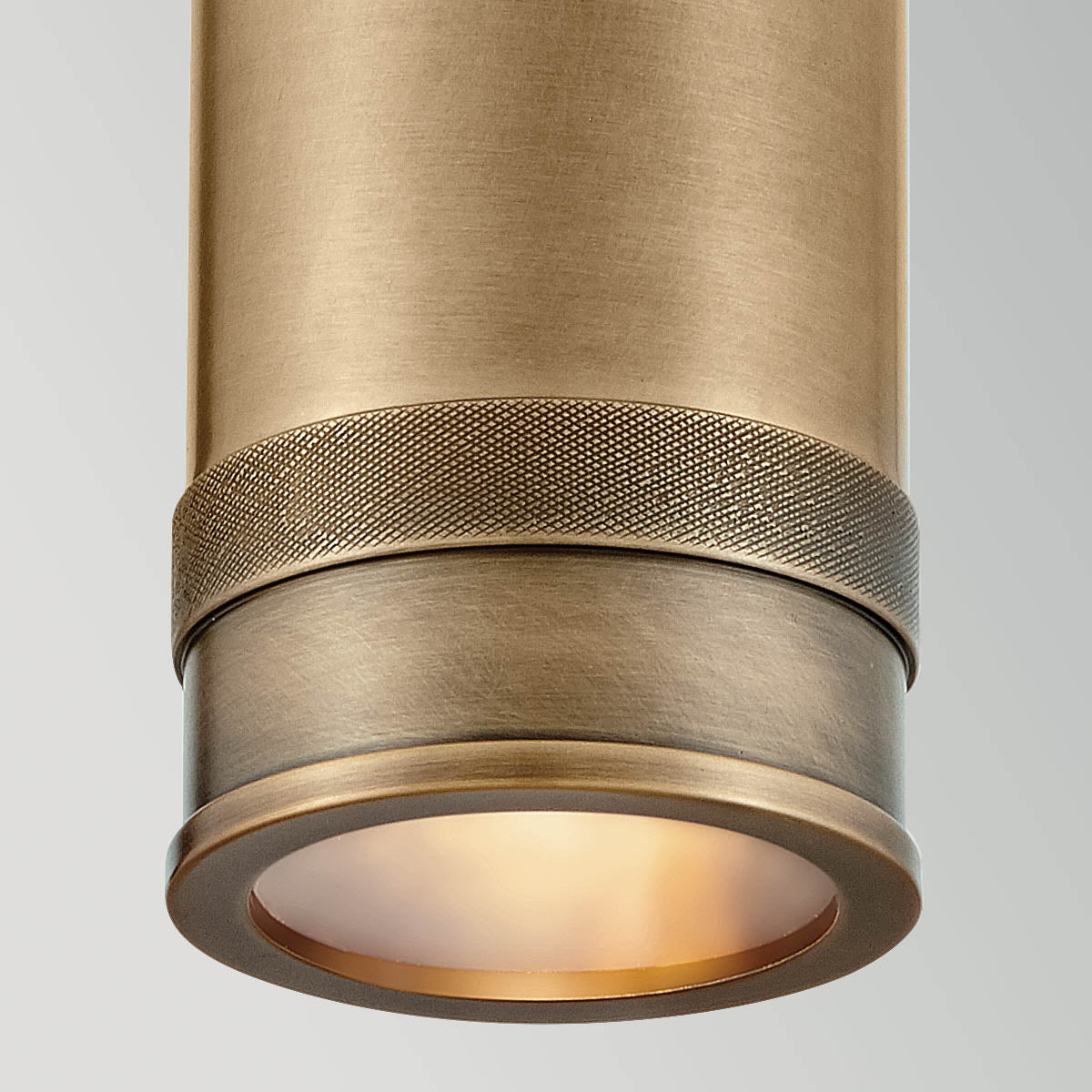 Pratt IP44 Exterior Single Adjustable Spotlight in Heritage Brass