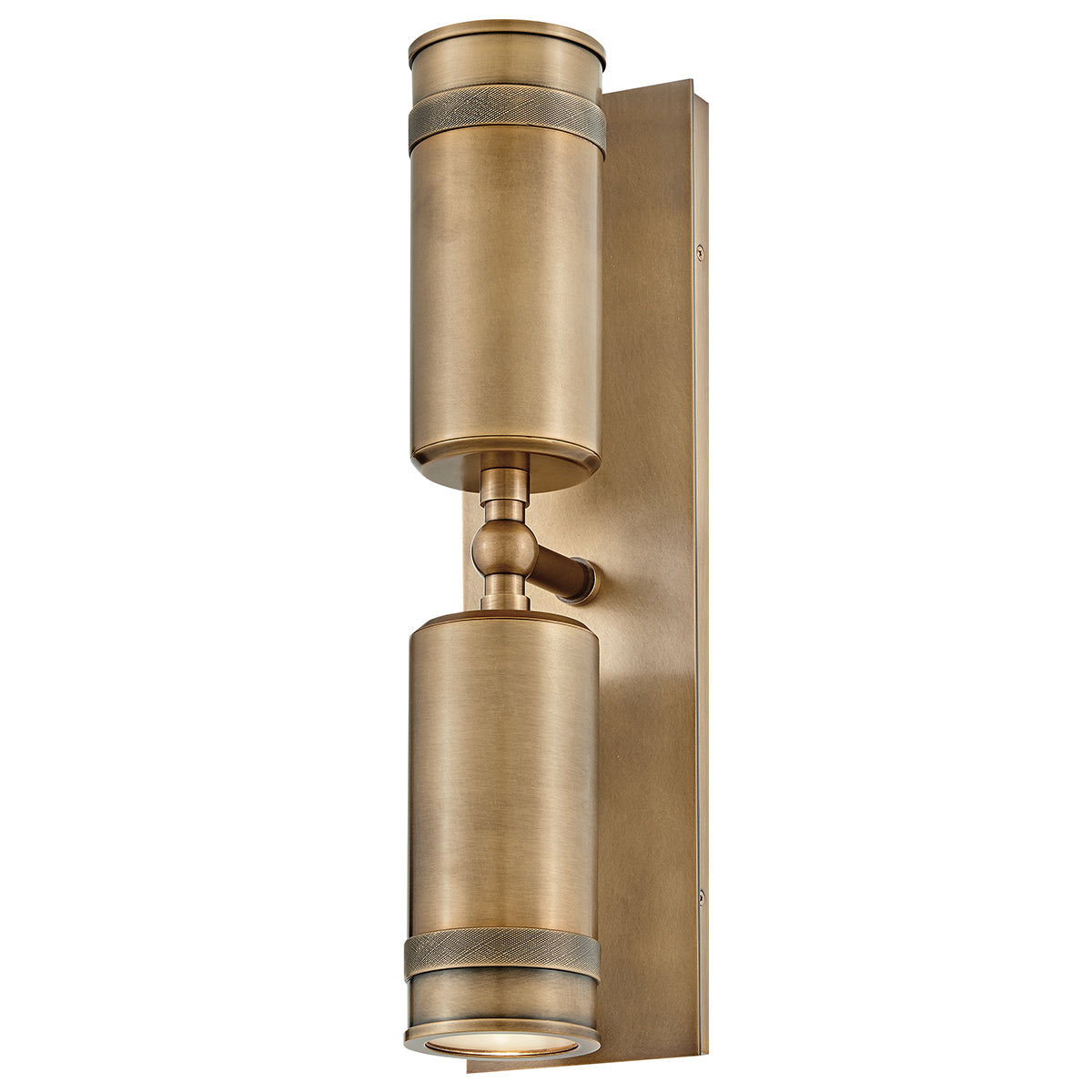 Pratt IP44 Exterior Up and Down Wall Light in Heritage Brass