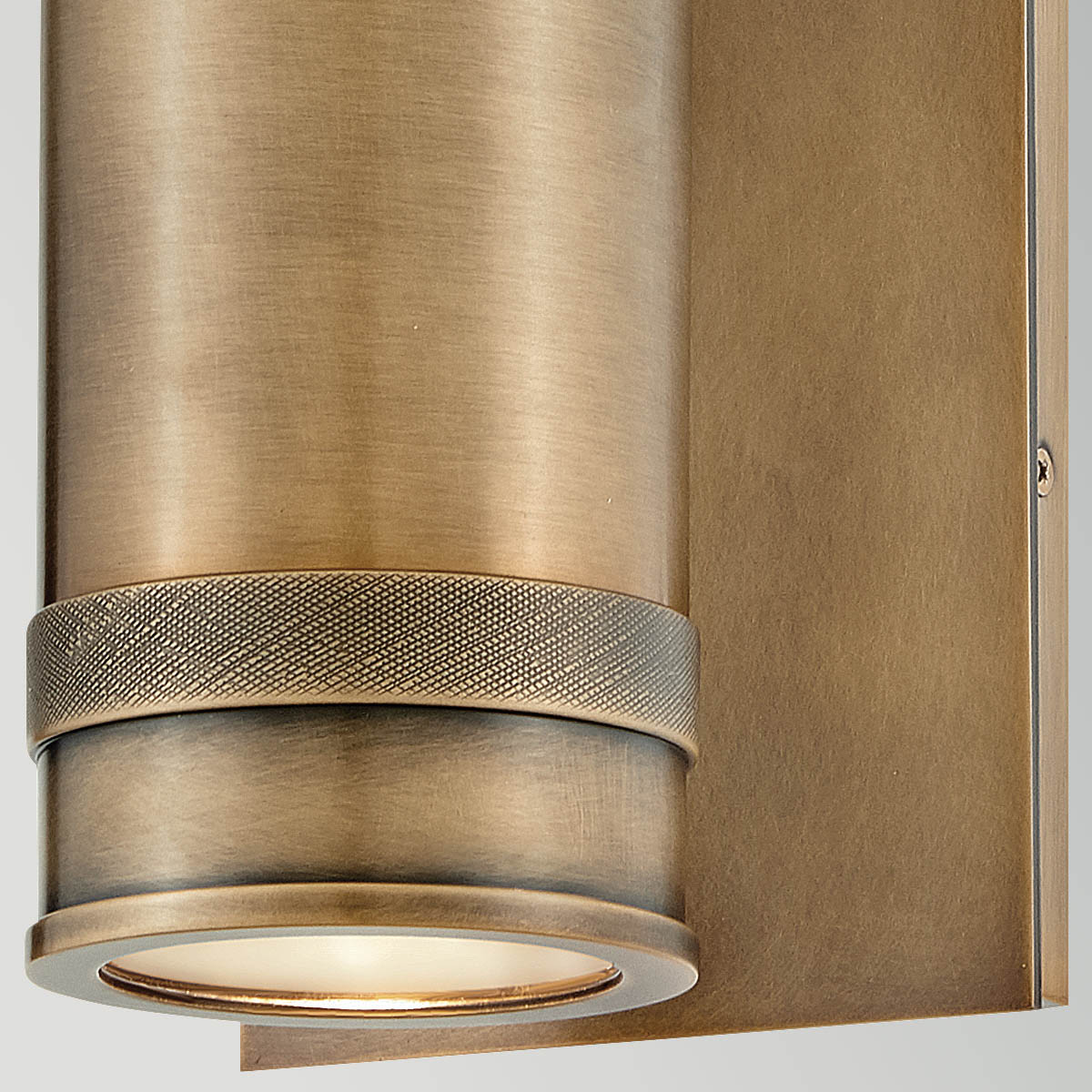 Pratt IP44 Exterior Up and Down Wall Light in Heritage Brass