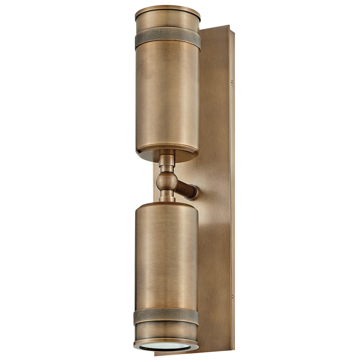 Pratt IP44 Exterior Up and Down Wall Light in Heritage Brass
