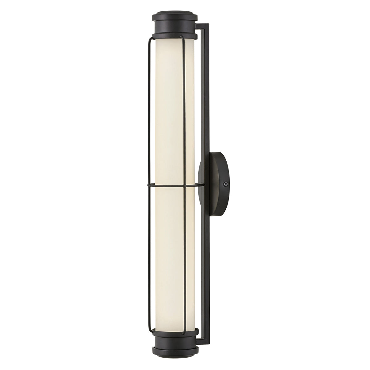 Saylor Medium IP44 Dimmable LED Bathroom Wall Light in Matte Black