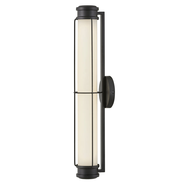 Saylor Medium IP44 Dimmable LED Bathroom Wall Light in Matte Black