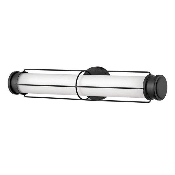 Saylor Medium IP44 Dimmable LED Bathroom Wall Light in Matte Black