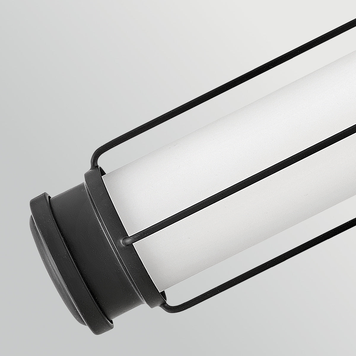 Saylor Medium IP44 Dimmable LED Bathroom Wall Light in Matte Black