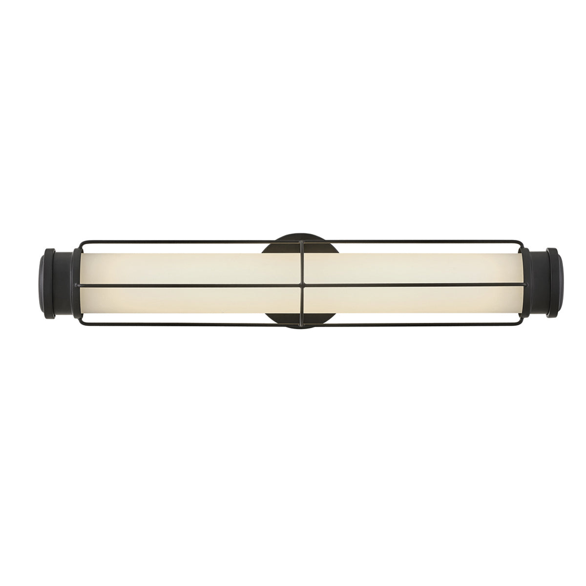 Saylor Medium IP44 Dimmable LED Bathroom Wall Light in Matte Black