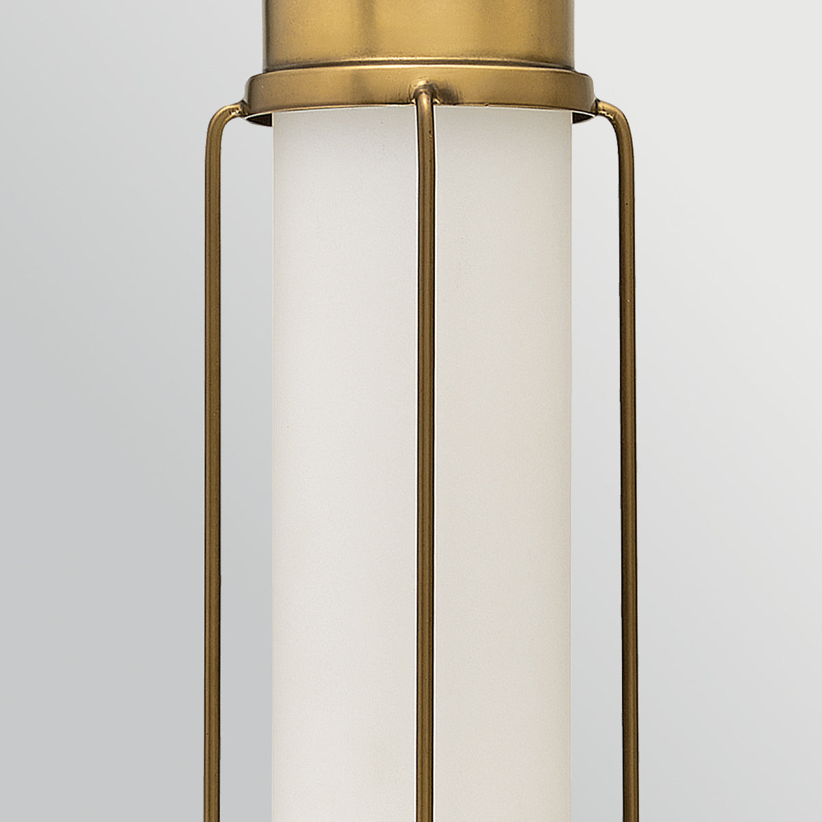 Saylor Medium IP44 Dimmable LED Bathroom Wall Light in Heritage Brass