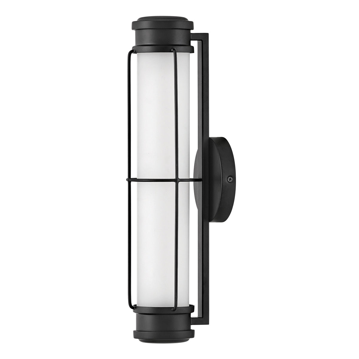 Saylor Small IP44 Dimmable LED Bathroom Wall Light in Matte Black
