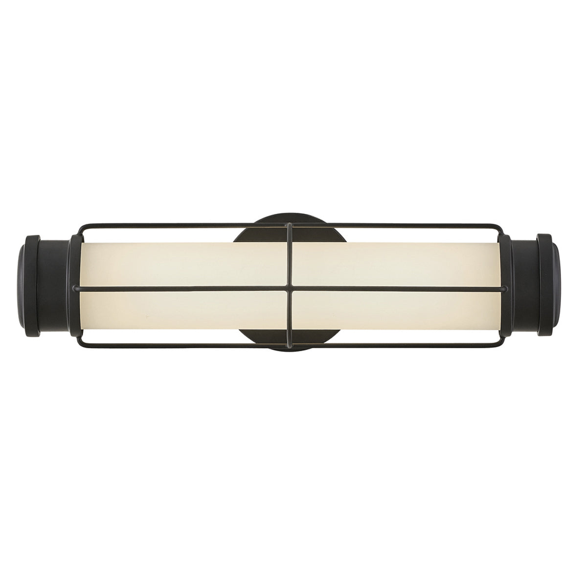 Saylor Small IP44 Dimmable LED Bathroom Wall Light in Matte Black