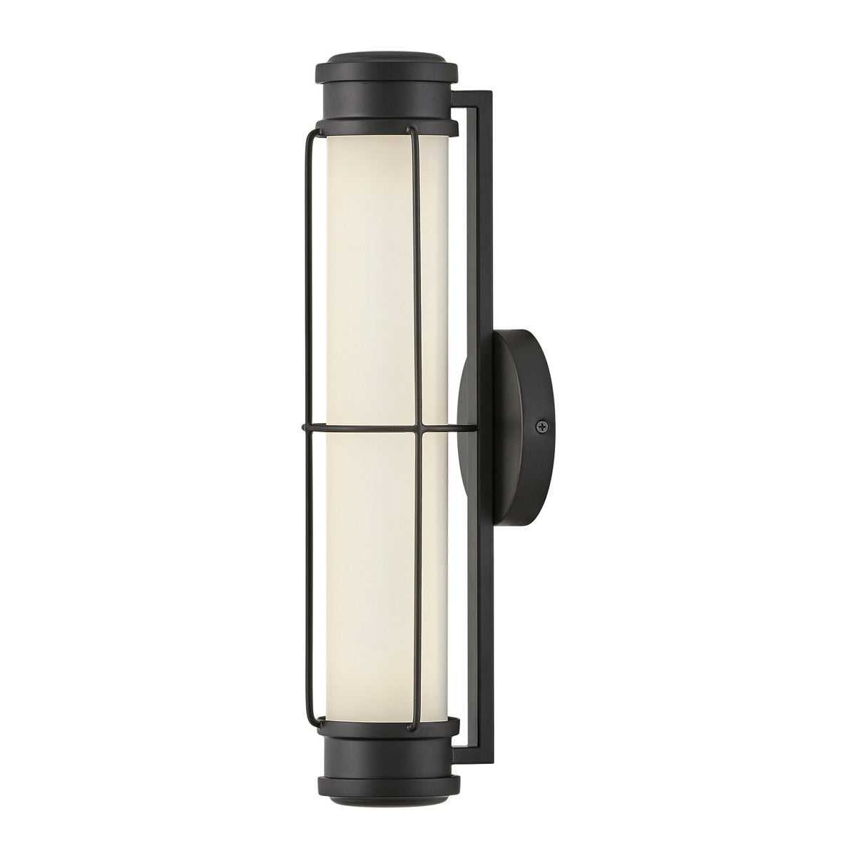 Saylor Small IP44 Dimmable LED Bathroom Wall Light in Matte Black