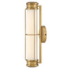 Saylor Small IP44 Dimmable LED Bathroom Wall Light in Heritage Brass