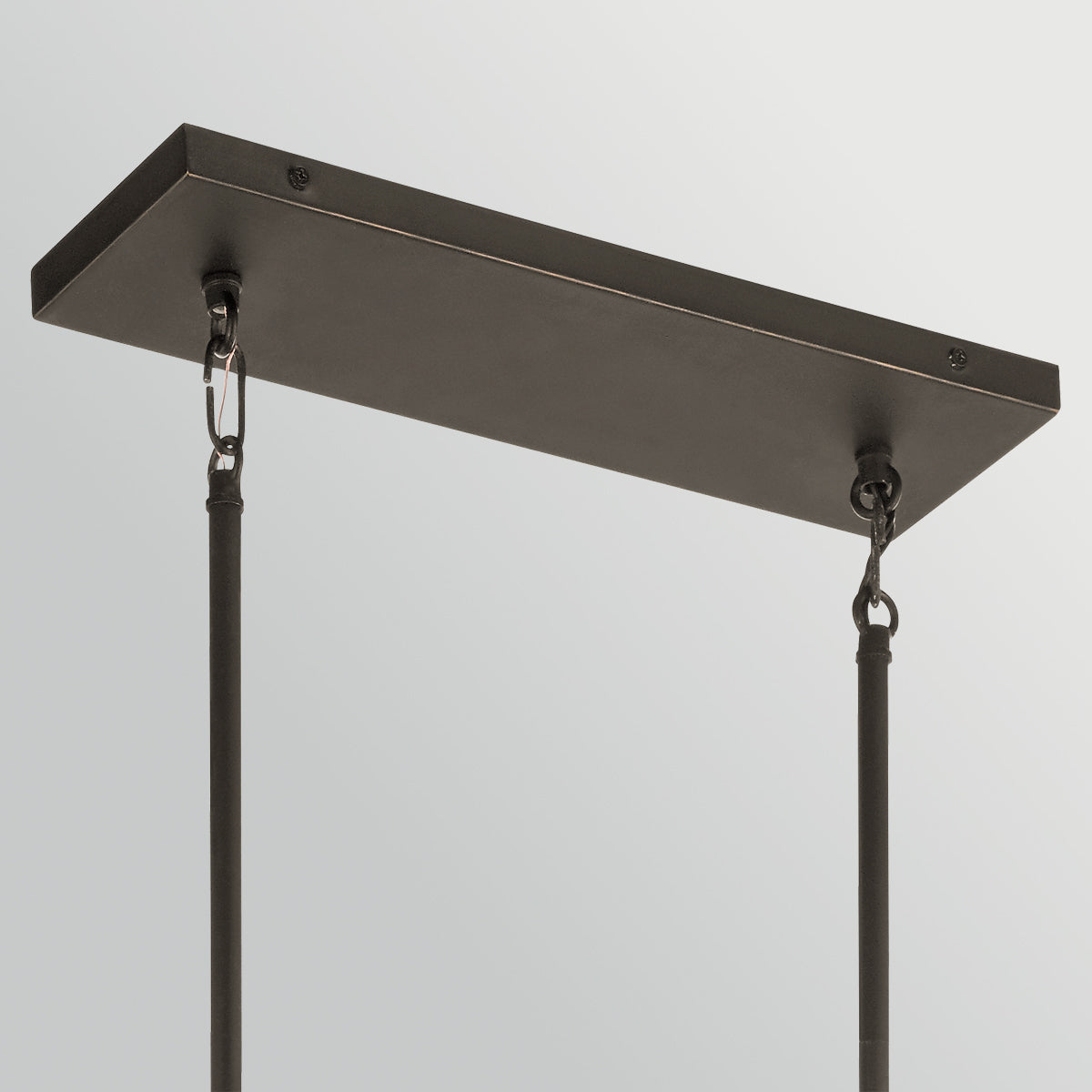 Aberdeen Three Light Island Chandelier in Old Bronze & Distressed Grey Wood Effect